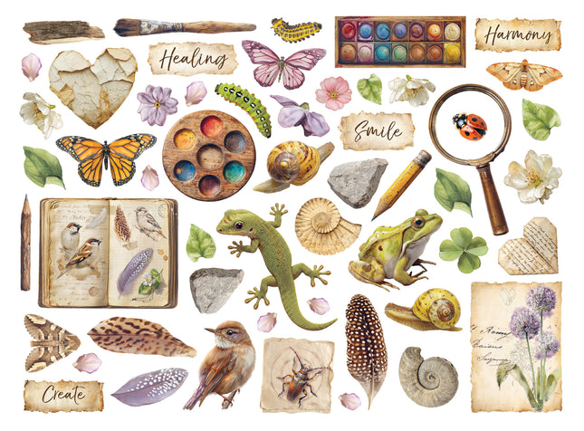 Printed Decorative Die Cuts for Art and Craft - All Around