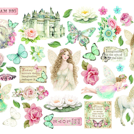 Printed Decorative Die Cuts for Art and Craft - Wonderland