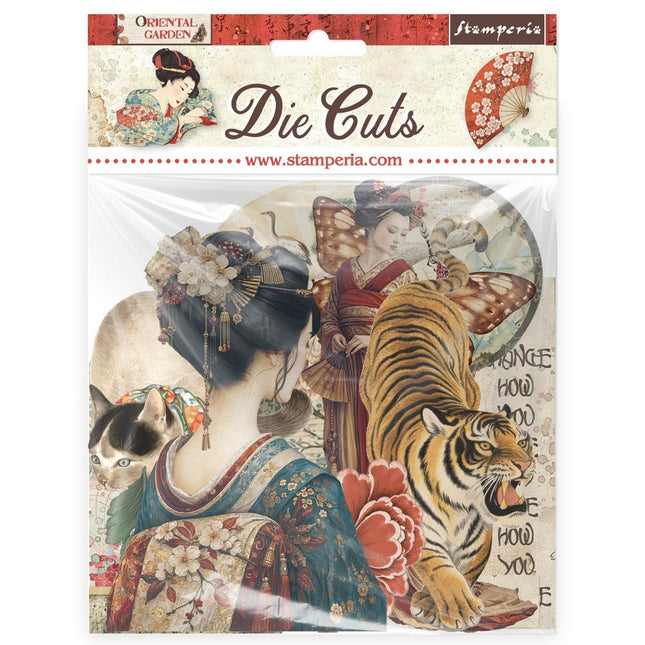 Printed decorative Die cuts for Art and Craft - Oriental Garden 