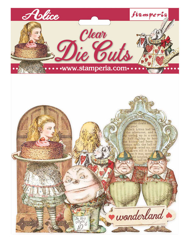 Clear Die cuts - Alice through the looking glass
