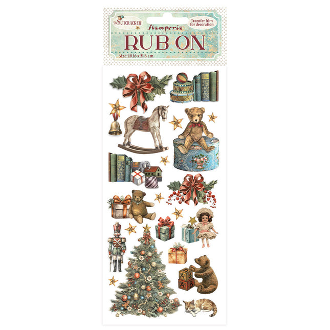 Rub-on cm 10.16x21.6 - The Nutcracker teddy bears
