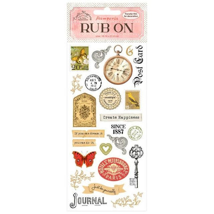 Rub-on cm 10,16x21,6 - Create Happiness Journal