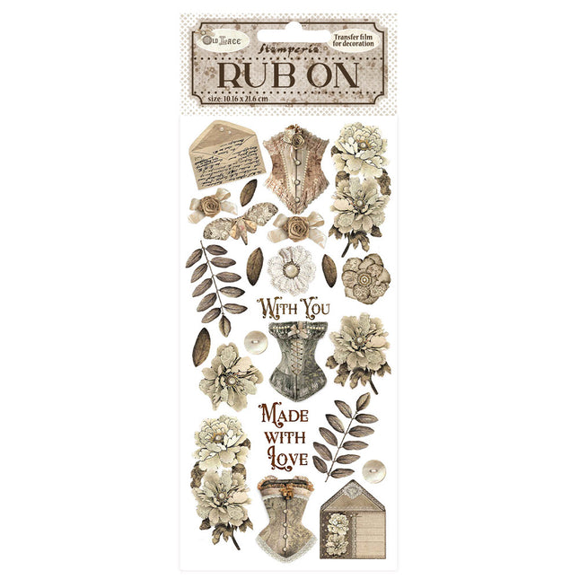 Rub-on cm 10.16x21.6 - Old Lace corsets
