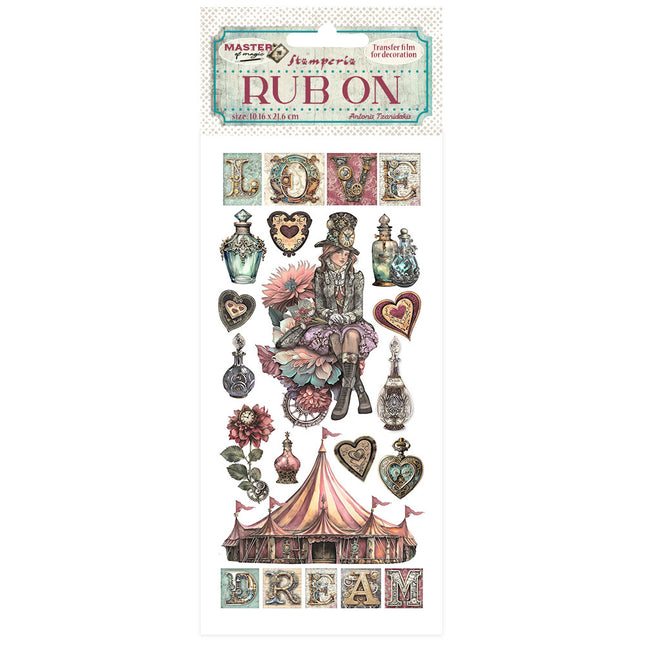 Rub-on cm 10.16x21.6 - Master of Magic circus