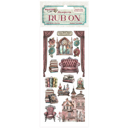 Rub-on cm 10.16x21.6 - Master of Magic house furnishings
