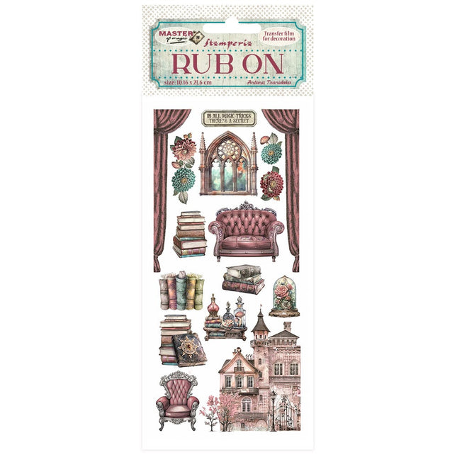 Rub-on cm 10.16x21.6 - Master of Magic house furnishings