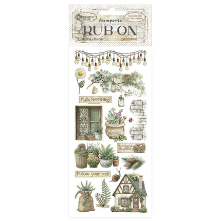 Rub-on cm 10.16x21.6 - Herbarium Silvae Cottage