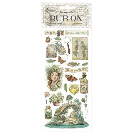 Rub-on cm 10.16x21.6 - Herbarium Silvae Bridge