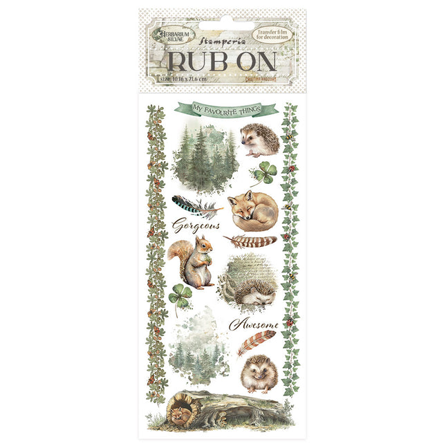 Rub-on cm 10.16x21.6 - Herbarium Silvae Forest