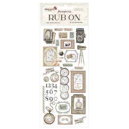 Rub-on 10.16x21.6 cm - Brocante Antiques clocks