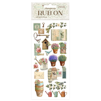 Rub-on 10.16x21.6 cm - Garden nests