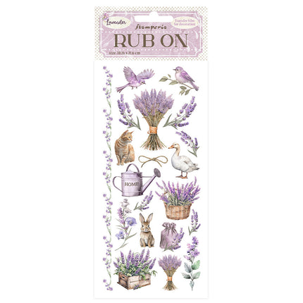 Rub-on 10.16x21.6 cm - Lavender Elements