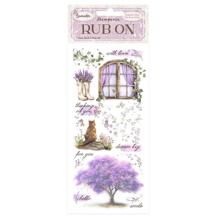 Rub-on 10.16x21.6 cm - Lavender Window