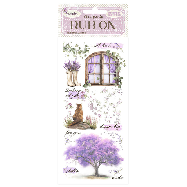 Rub-on 10.16x21.6 cm - Lavender Window