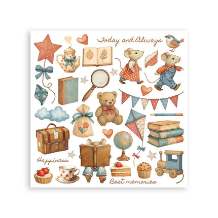 Rub-on kit 15.5x15.5 cm - 6 pages Family