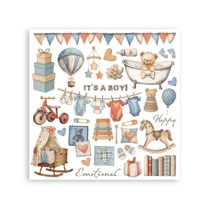 Rub-on kit 15.5x15.5 cm - 6 pages Baby