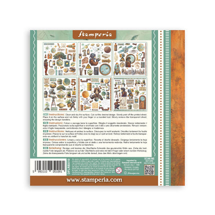 Rub on kit cm 15,5x15,5 - 6 pages  A new Beginning 