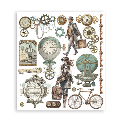 Rub-on selection 20.5x23 cm - 6 pages Voyages Fantastiques