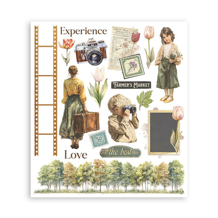 Rub on selection cm 20,5x23 6 pages - Art of Travelling 