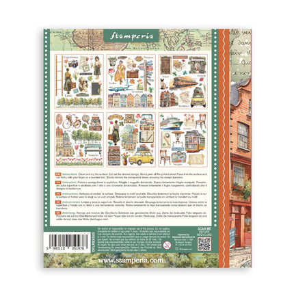 Rub on selection cm 20,5x23 6 pages - Art of Travelling 