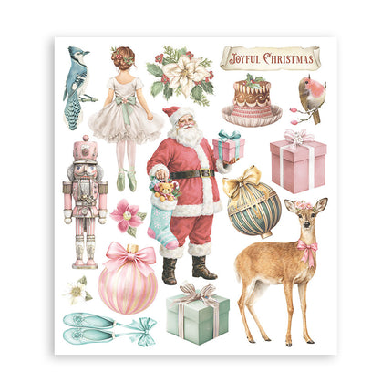 Printed Decorative Rub on selection for Art and Craft cm 20,5x23 - Winter Magic 