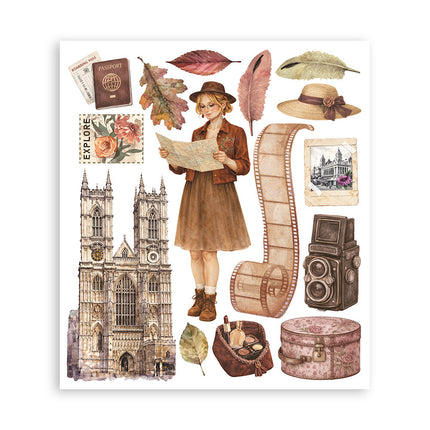 Printed Decorative Rub on selection for Art and Craft cm 20,5x23 - Our Way