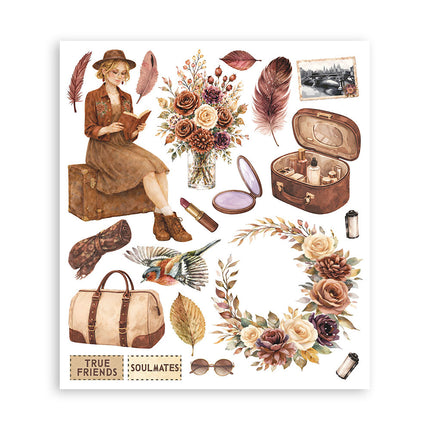 Printed Decorative Rub on selection for Art and Craft cm 20,5x23 - Our Way