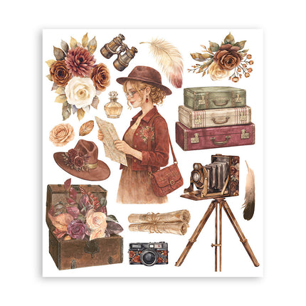 Printed Decorative Rub on selection for Art and Craft cm 20,5x23 - Our Way