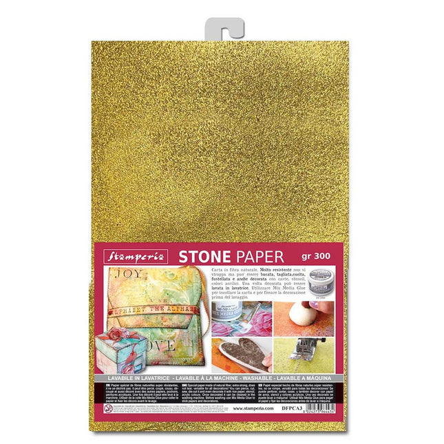 Stone paper A4 Gold