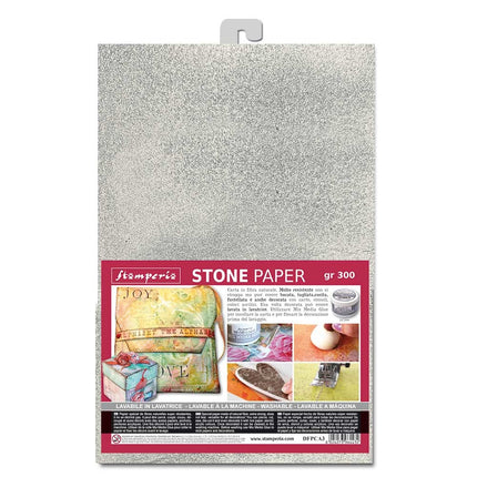 Stone paper A4 Silver