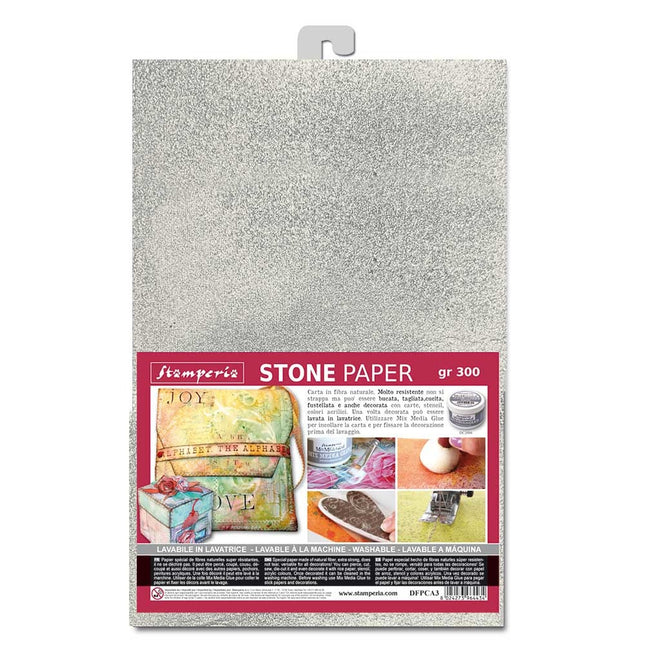 Stone paper A4 Silver