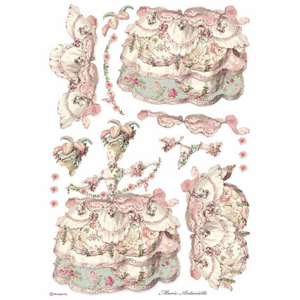 A3 Rice paper packed Lady Pink