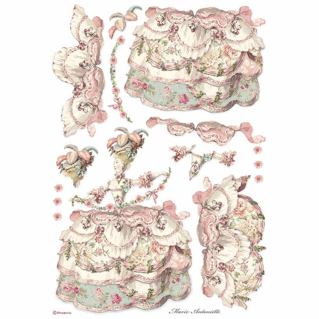 A3 Rice paper packed Lady Pink