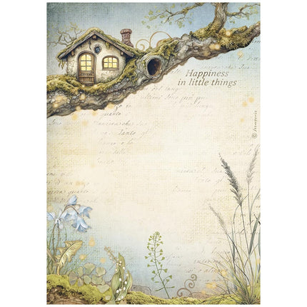 A4 Rice paper pack - Hidden Grove treehouse