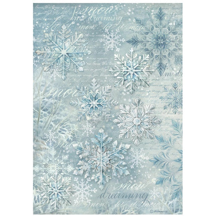A4 Rice Paper Pack - The Owl's House Snowflakes