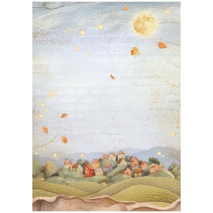 A4 Rice Paper Pack - Whispering Woods Hills  