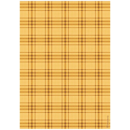 A4 Rice Paper Pack - Whispering Woods Tartan Pattern  