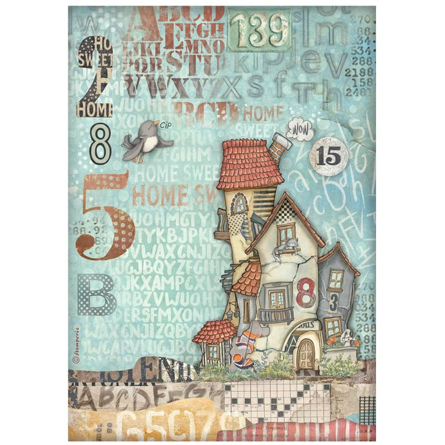 A4 Rice paper pack - Furry Friends house