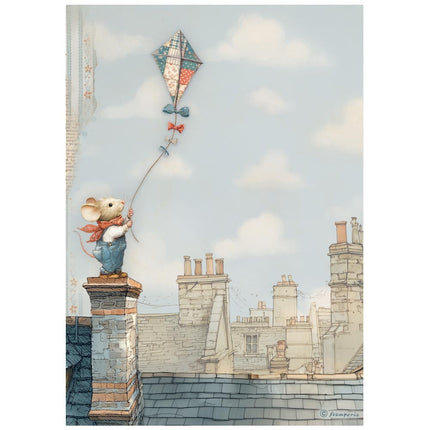 A4 Rice paper pack - Family kite