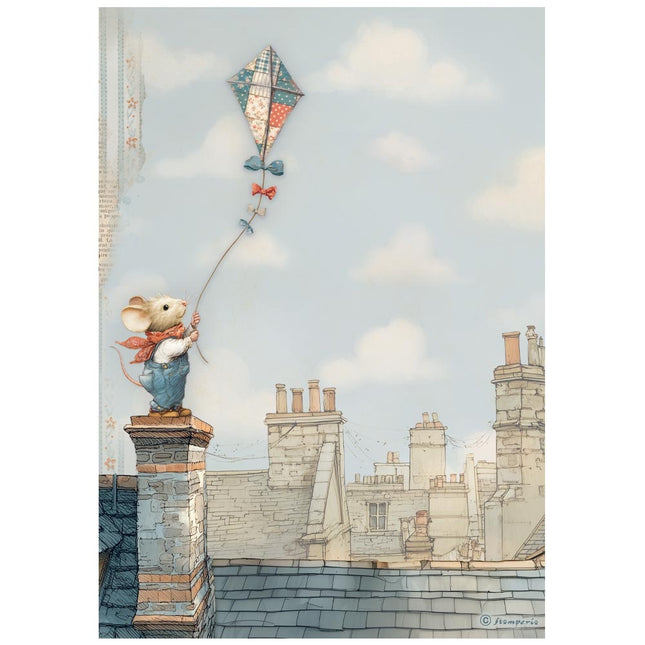 A4 Rice paper pack - Family kite