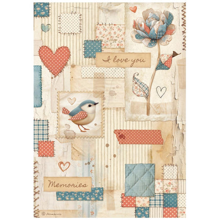 A4 Rice paper pack - Family patchwork