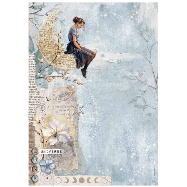 A4 Rice Paper Pack - Secret Diary Moon