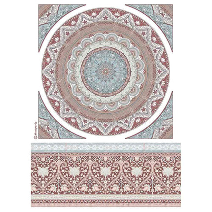 A4 Rice paper packed Mandala lace