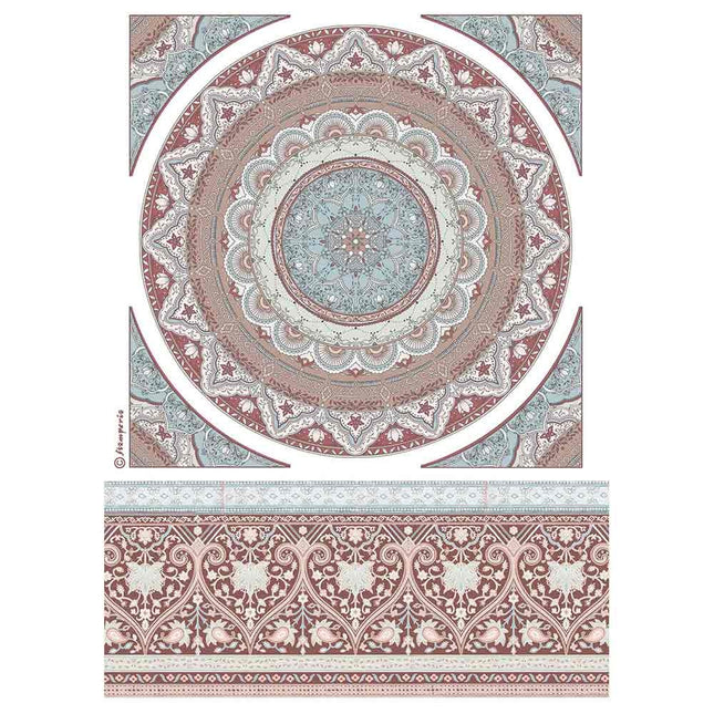 A4 Rice paper packed Mandala lace