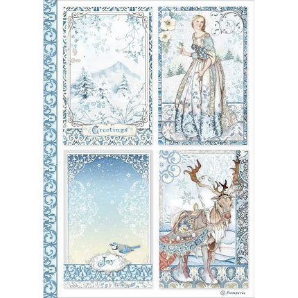 A4 Rice paper packed Cards