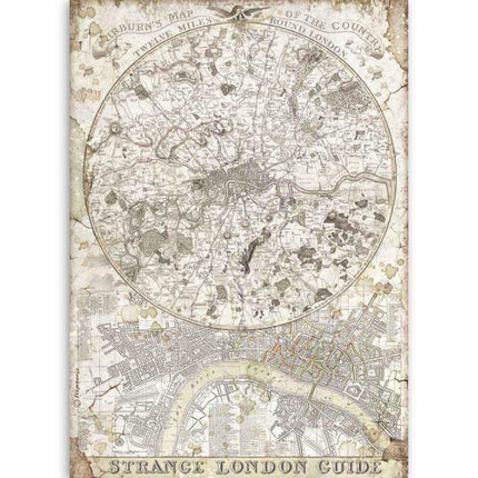 A4 Rice paper packed Lady Vagabond strange London guide