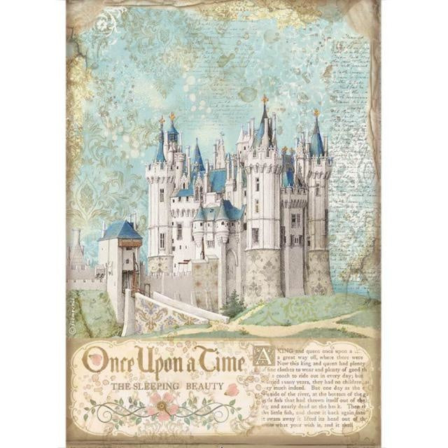 A4 Rice paper packed - Sleeping Beauty castle