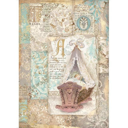 A4 Rice paper packed - Sleeping Beauty cradle