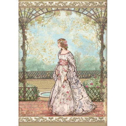 A4 Rice paper packed - Sleeping Beauty princess