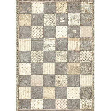A4 Rice paper packed - Alice chessboard